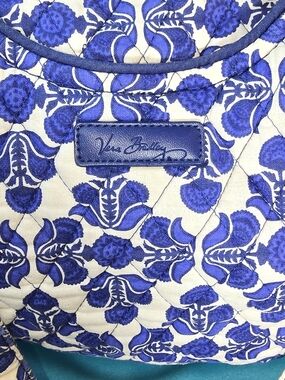 Vera Bradley Royal Blue Floral Quilted Tote